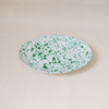 Taverna Speckled Platter Green/White