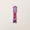 Grandfather Clock Leather Bookmark