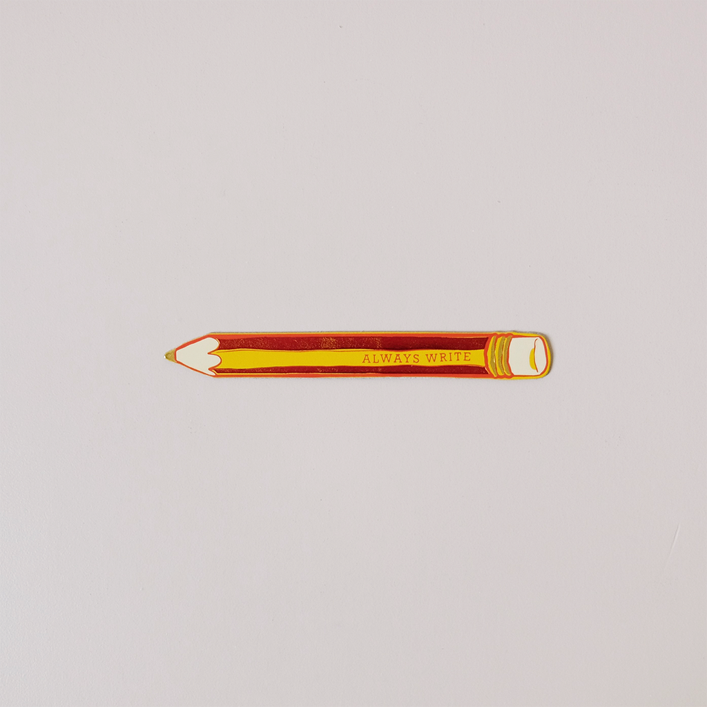 Pencil Leather Bookmark