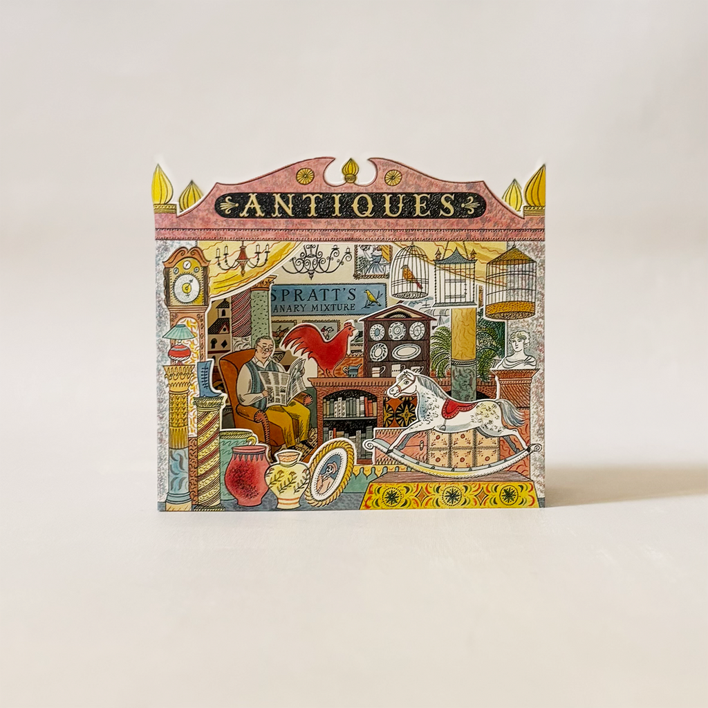 Antique Shop Pop Up Note Card