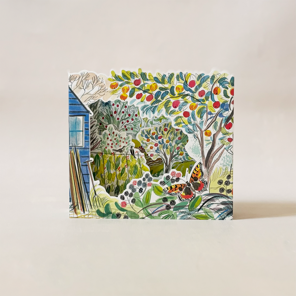 Orchard Allotment Pop Up Note Card