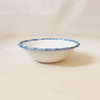 Vida Blue & White Bamboo Salad Bowl