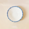 Vida Blue & White Bamboo Salad Bowl
