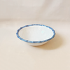Vida Blue & White Bamboo Salad Bowl