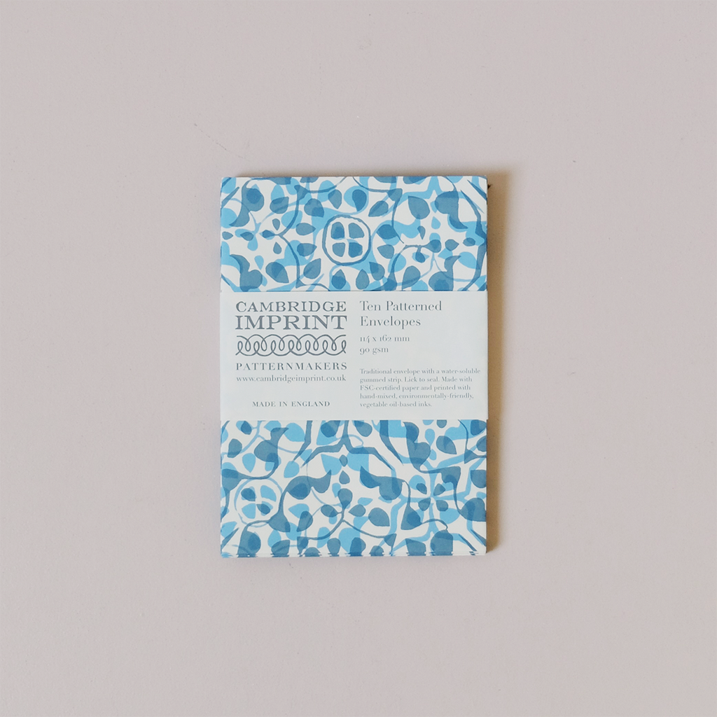 Dappled Blue Pack of Envelopes
