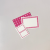 Notecard & Envelope Set Stars Magenta