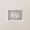 Pink & Sky Blue Good Luck Note Card