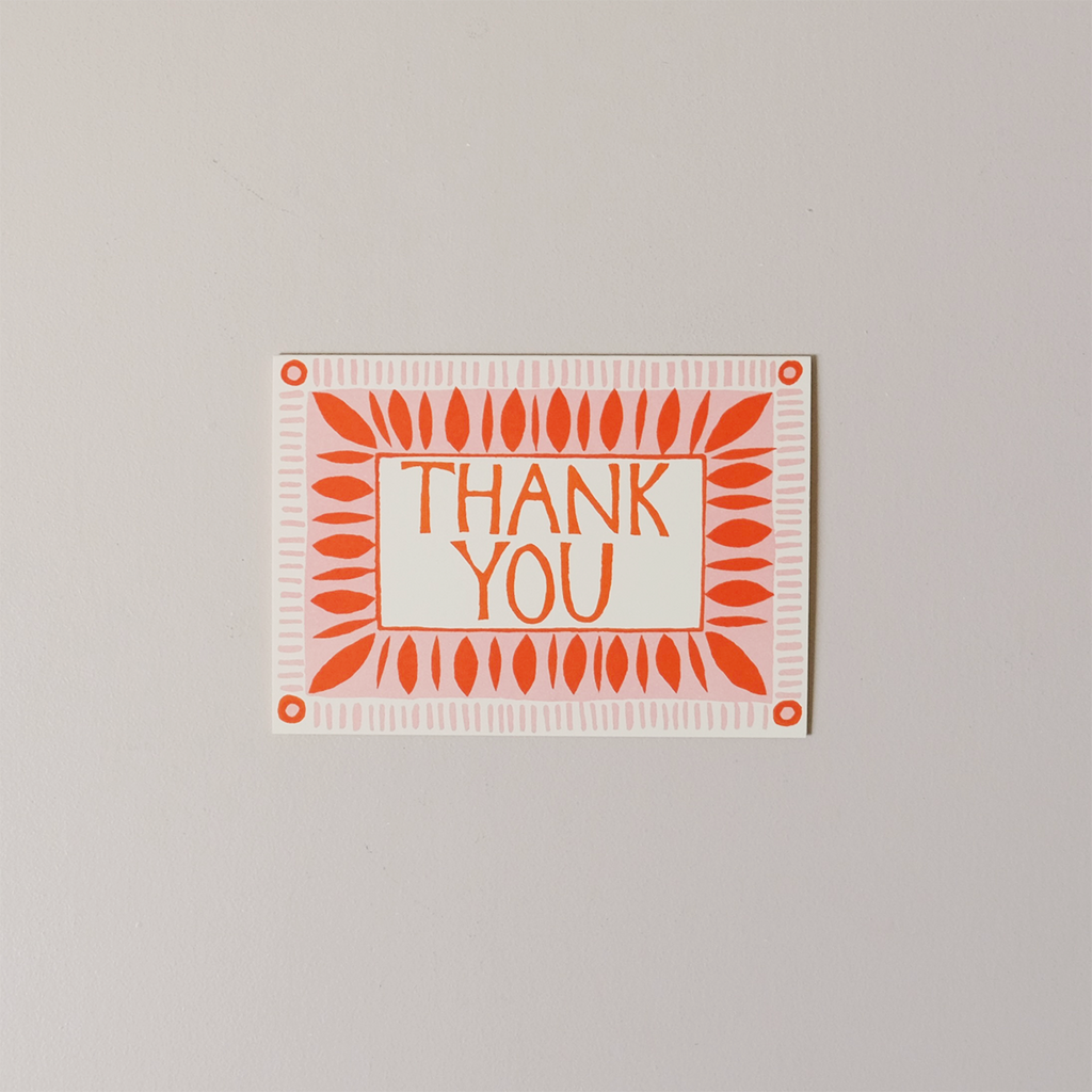 Neon Thank You Note Card