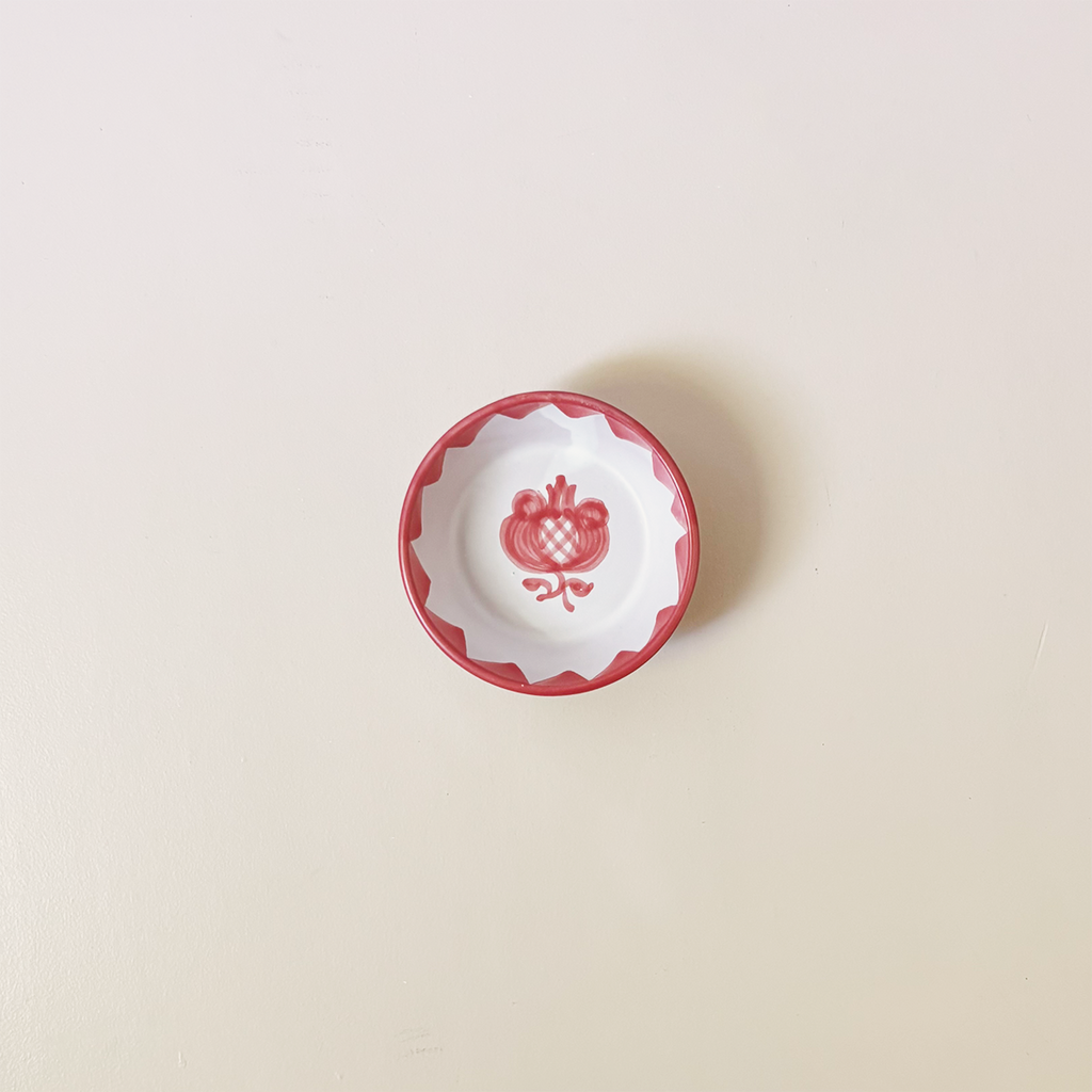 Granada Traditional Dip Bowl Coral