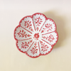 Granada Traditional Leaf Serving Bowl Coral