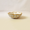 Granada Traditional Leaf Serving Bowl Mustard