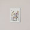 Beekeeper Bear Embroidered Note Card