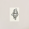 Garter Snake Embroidered Note Card
