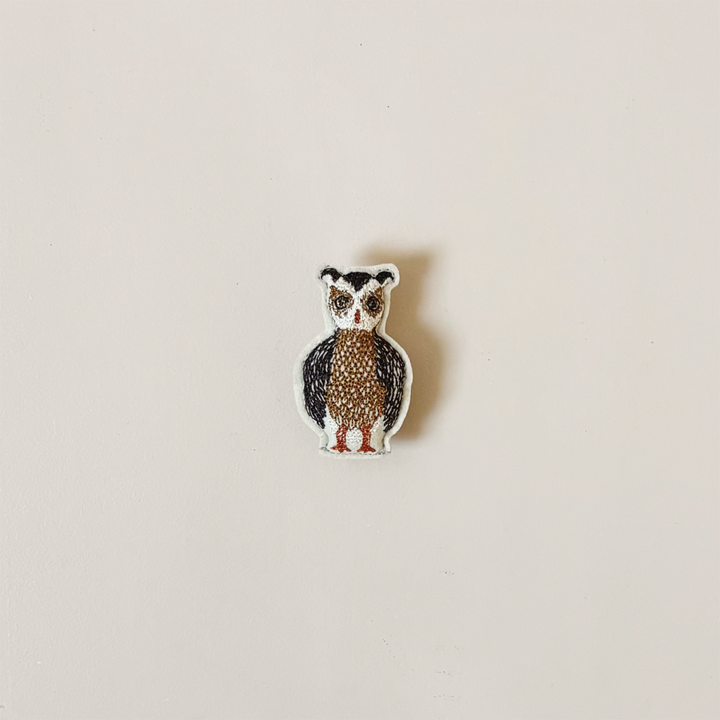 Owl Embroidered Pin