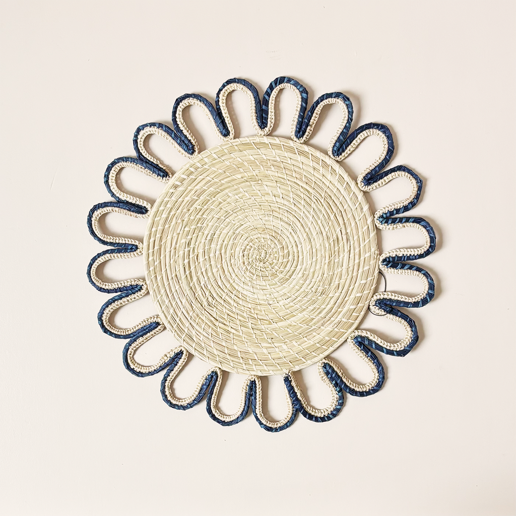 Magnolia Iraca Placemat Navy