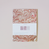 Block Print Wrapping Paper Book Ochre Marble
