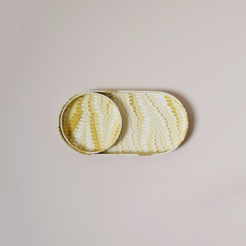 Desk Tray Set Marigold Marble