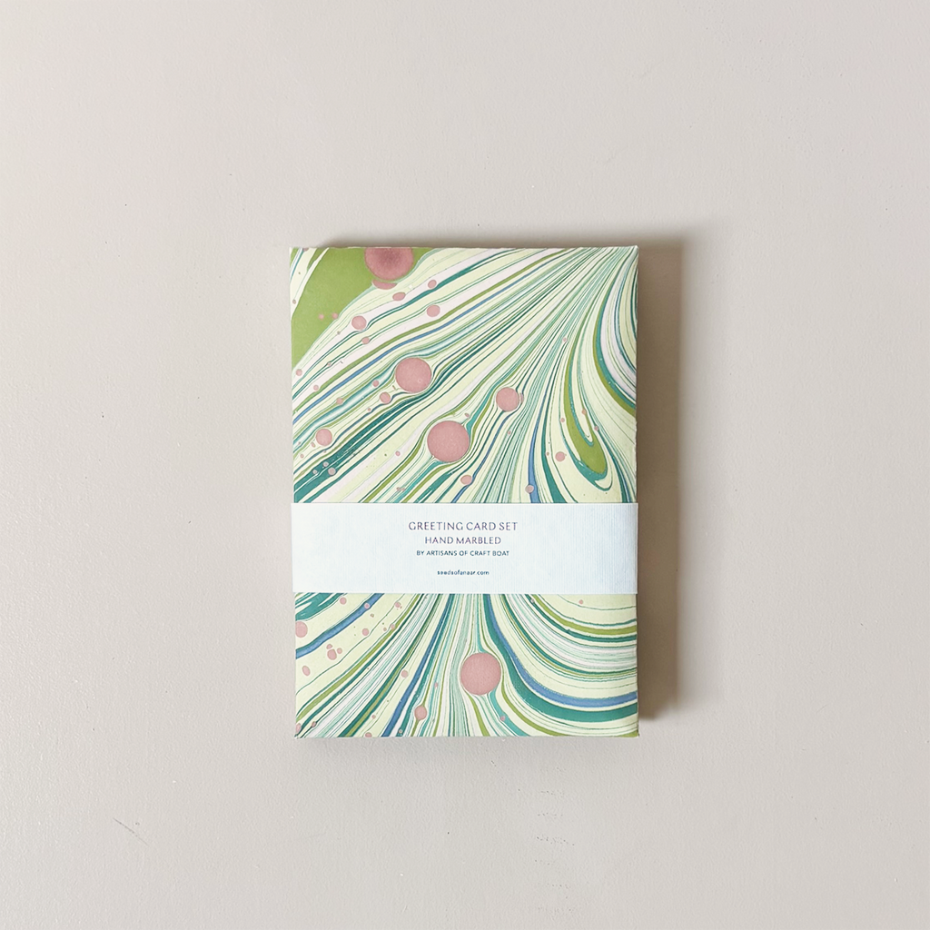 Moss Fire Whirl Note Card Set