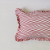 Ruffled Edge Boudoir Pillow Cover Maroon Banyan