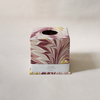 Tissue Box Cover Pink Feather