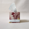 Tissue Box Cover Pink Feather
