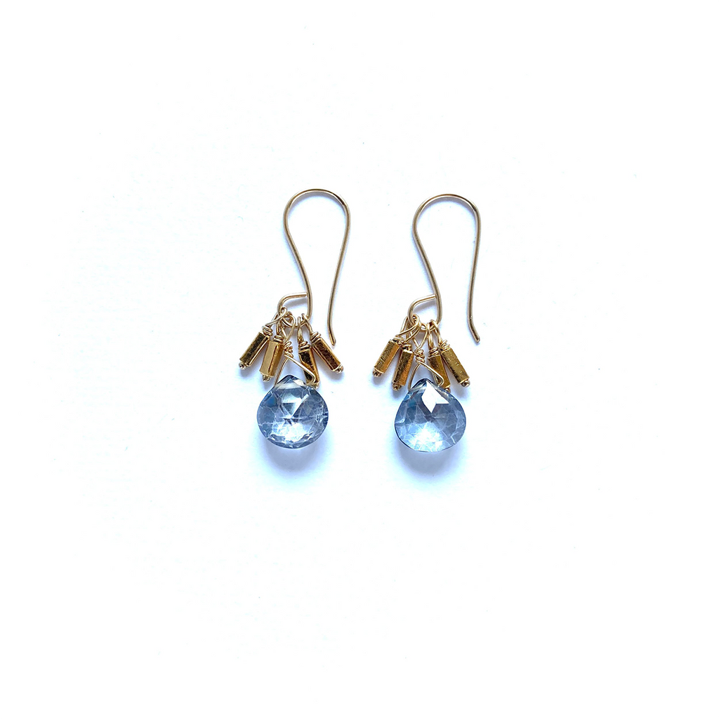 Grey Quartz Earrings