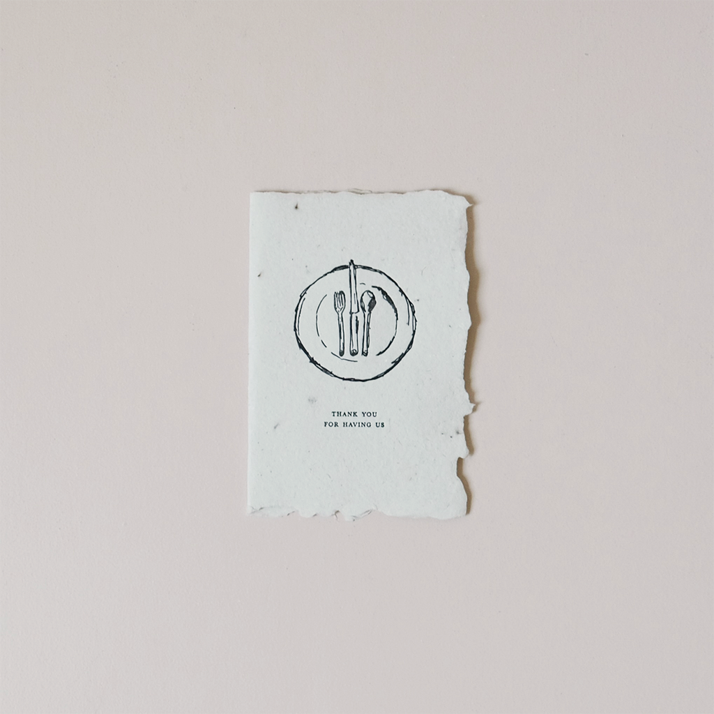 Thank You For Having Us Note Card