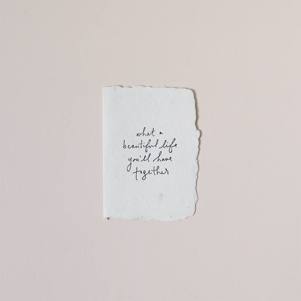 What A Beautiful Life Together Note Card
