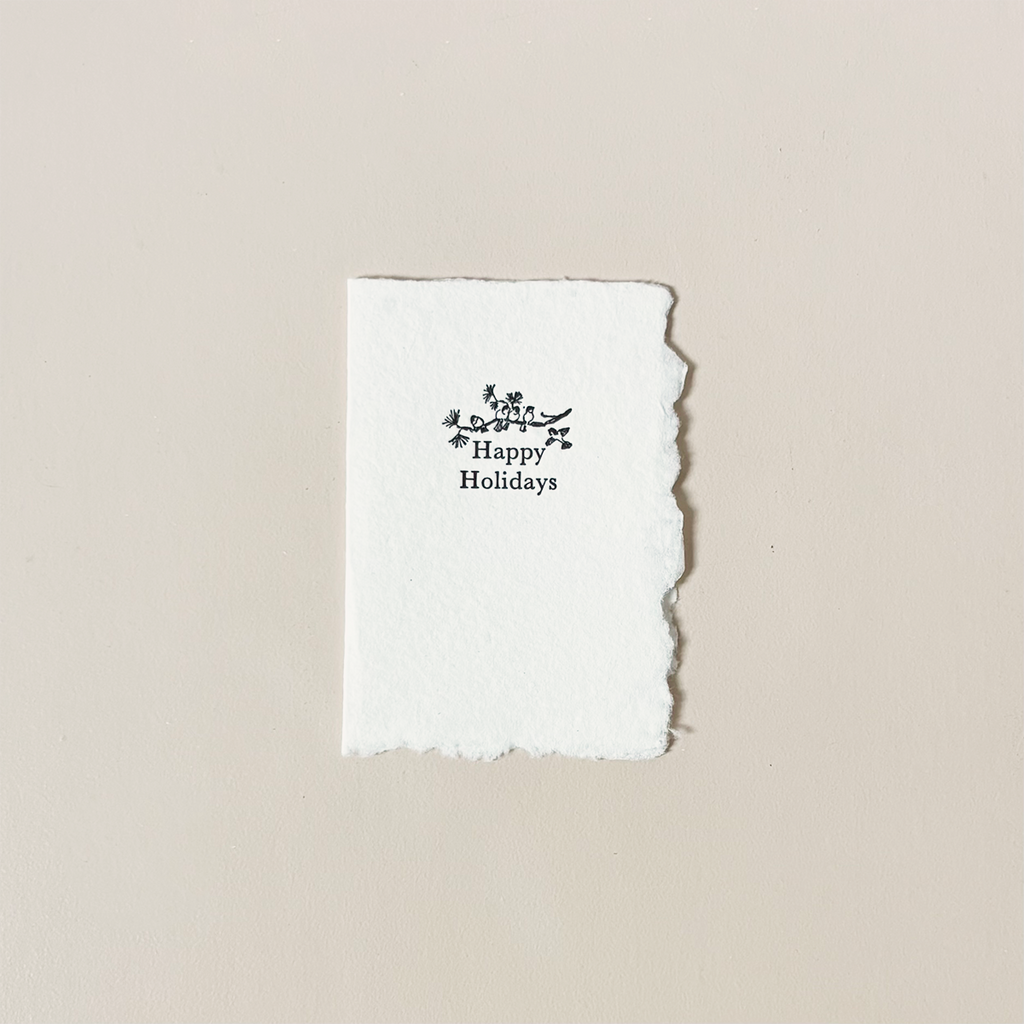 Winter Birds Happy Holidays Note Card