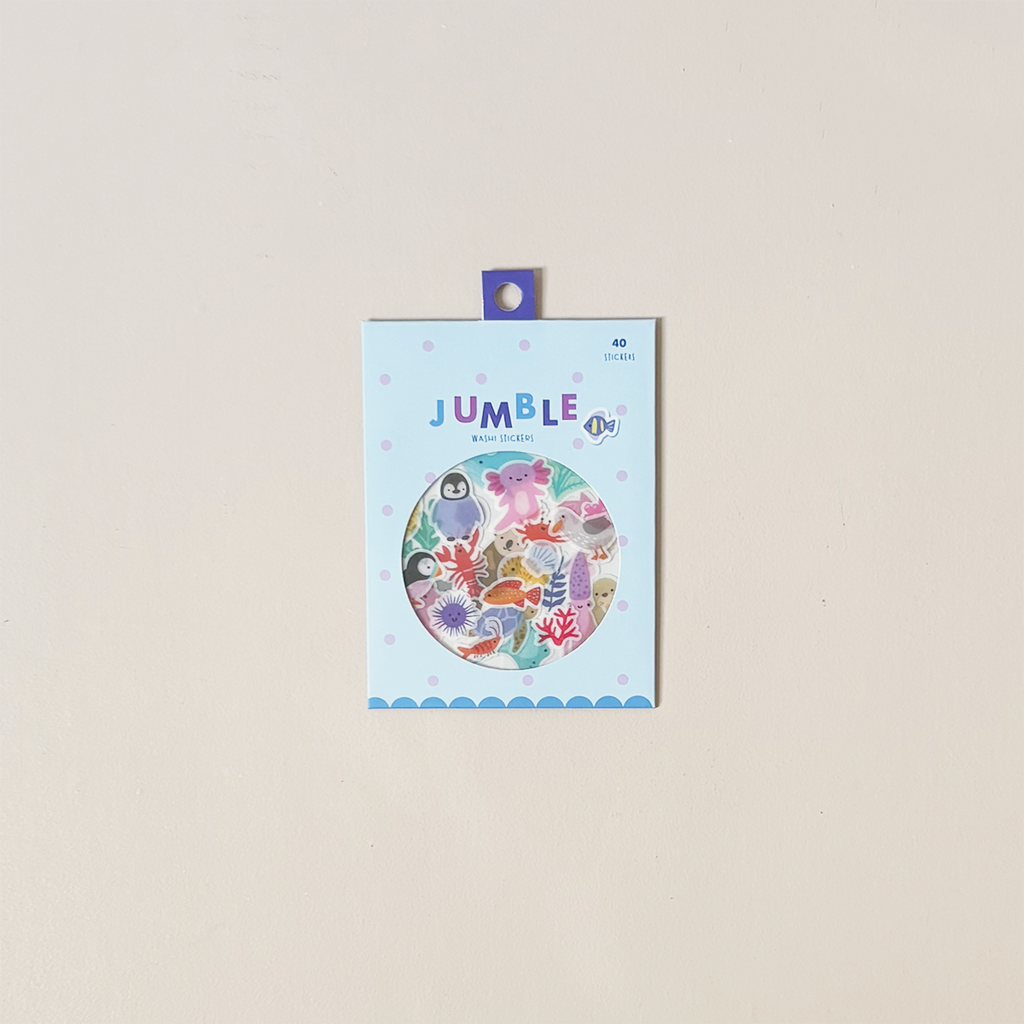 Ocean Wonders Jumble Washi Stickers