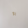 Dog Gold Plated Paper Clips