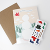 Build a Snowman Sticker Scene Note Card