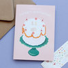 Decorate A Cake Sticker Scene Note Card