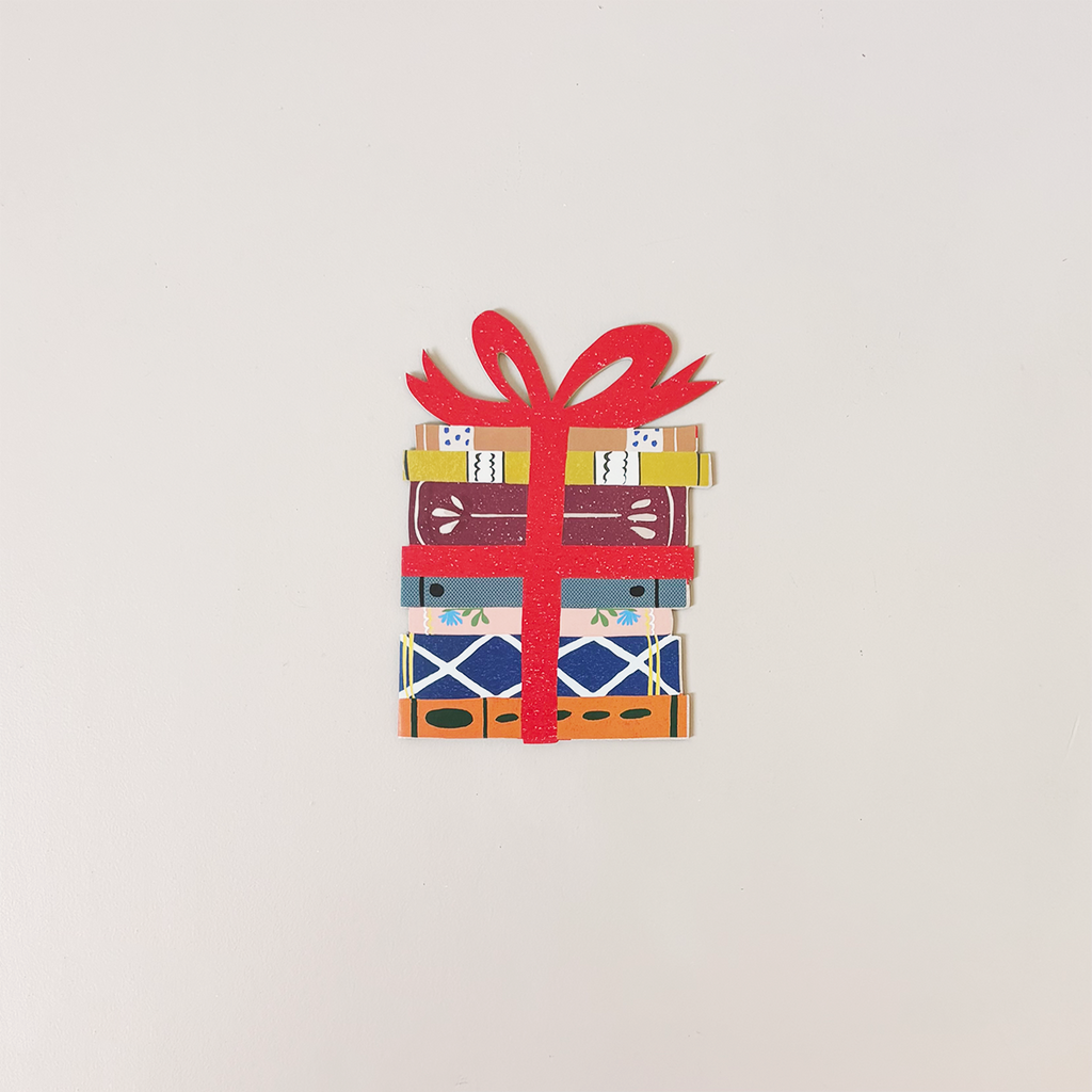 Book Lovers Die Cut Note Card