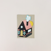 Folk Home Die Cut Note Card