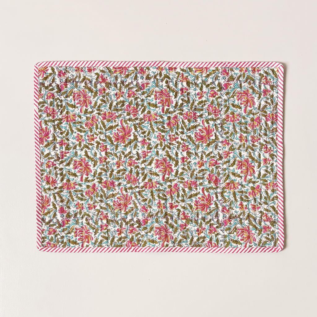 Quilted Placemat Reema Rose