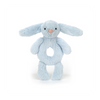 Bashful Bunny Blue Ring Rattle