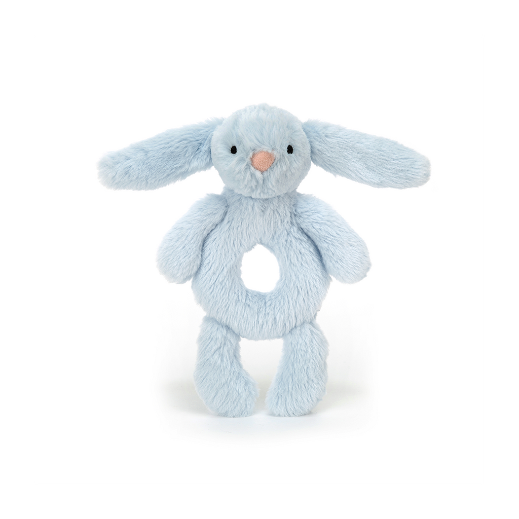 Bashful Bunny Blue Ring Rattle