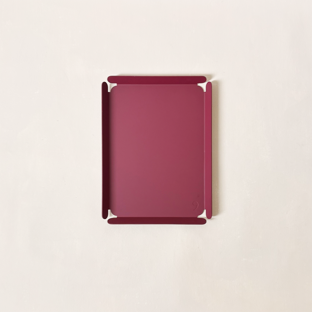 Desk Tray Medium Burgundy