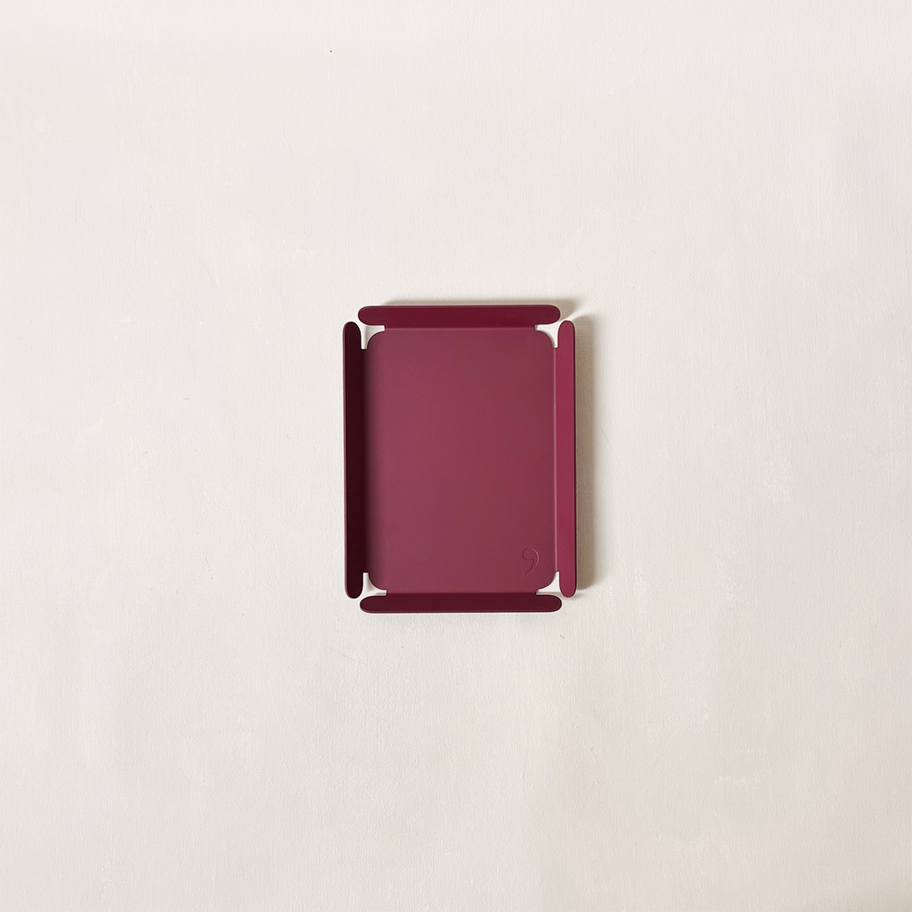 Desk Tray Small Burgundy