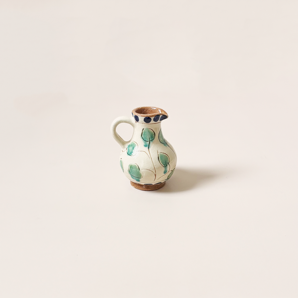 Small Leaves Ceramic Pitcher