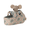 Baby Mouse in Carry Cot Blue