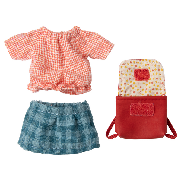 Clothes & Bag for Big Sister Mouse Red