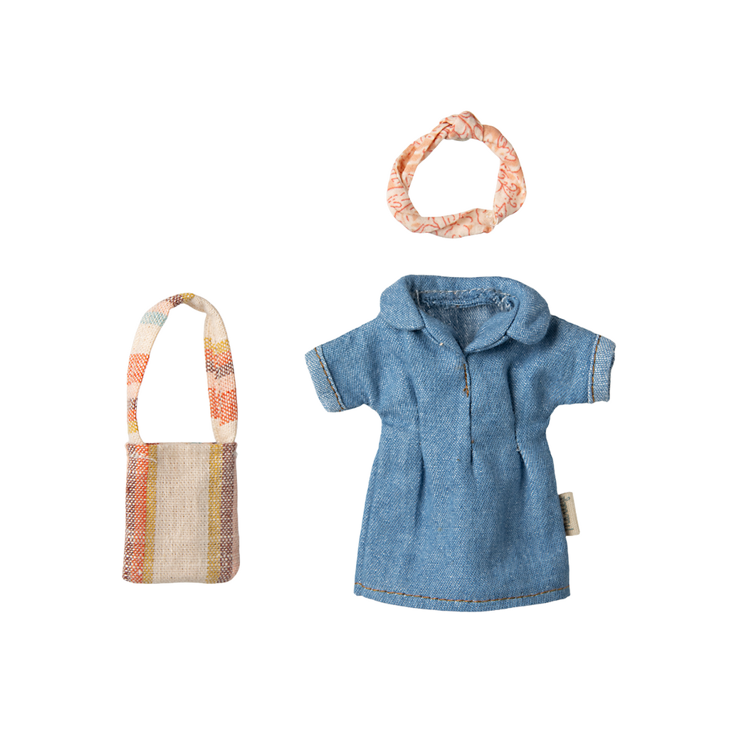 Denim Dress & Bag for Mom Mouse