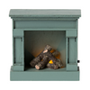 Fireplace Vintage Blue