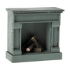 Fireplace Vintage Blue