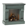 Fireplace Vintage Blue