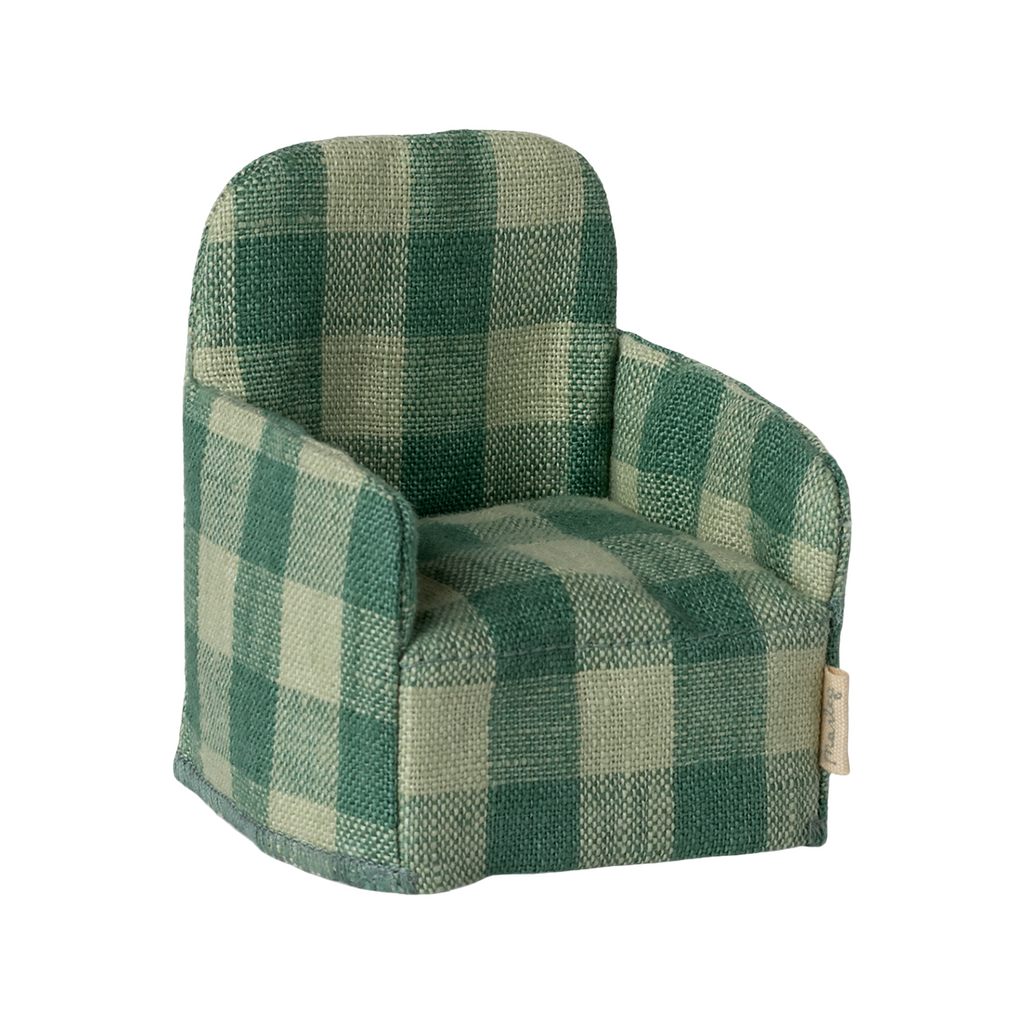 Green Check Mouse Chair