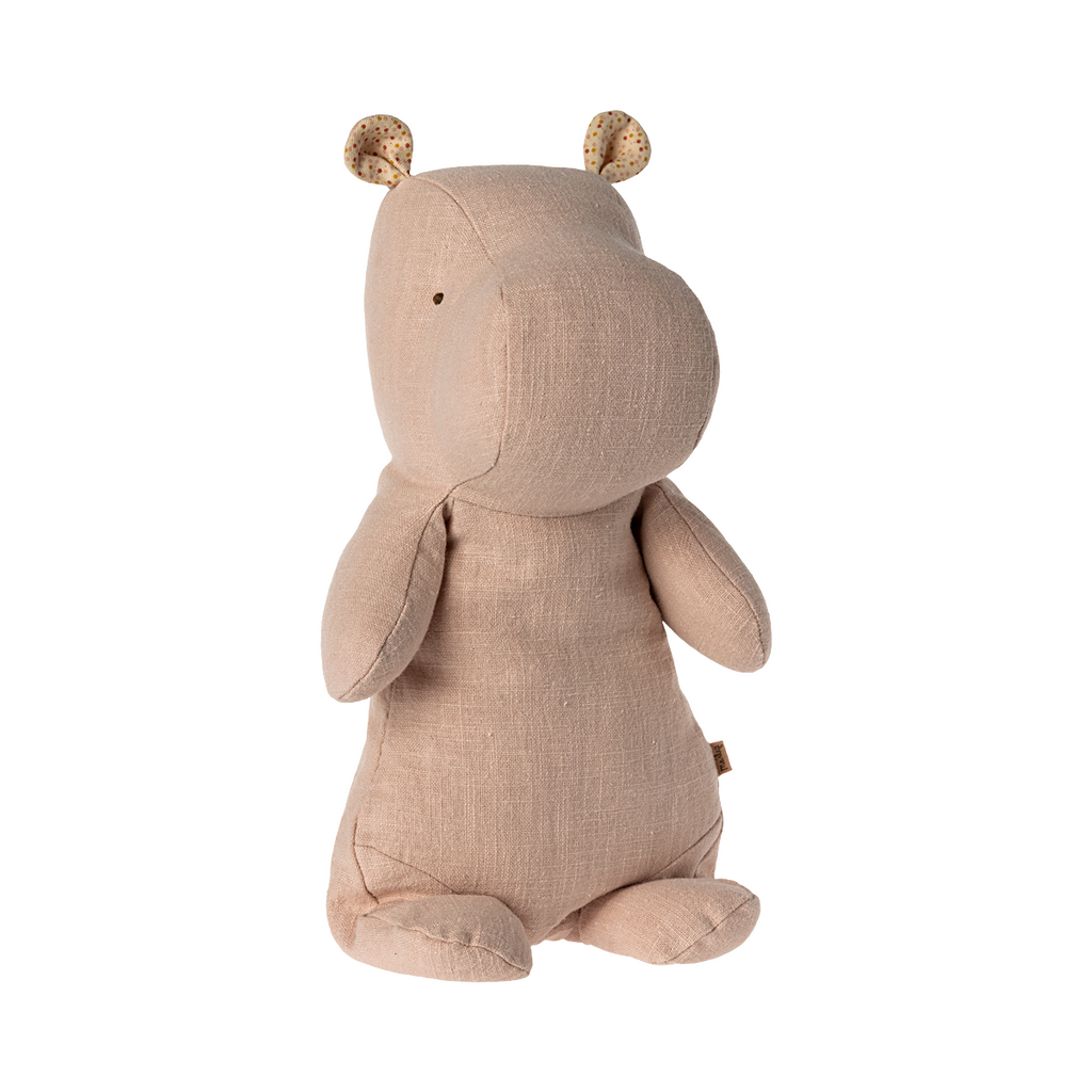 Hippo Stuffed Animal Light Rose Medium