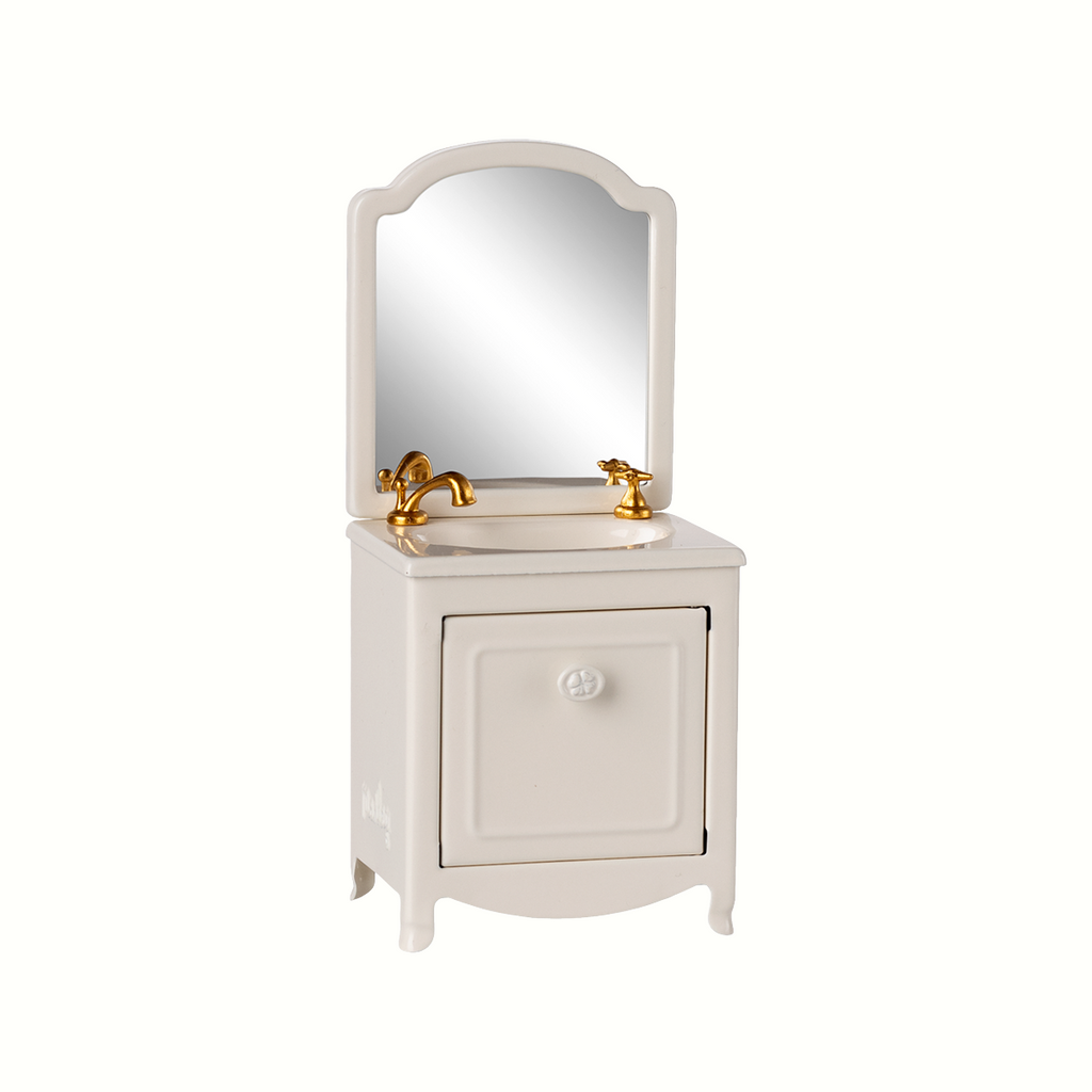 Mouse Sink With Mirror Off White